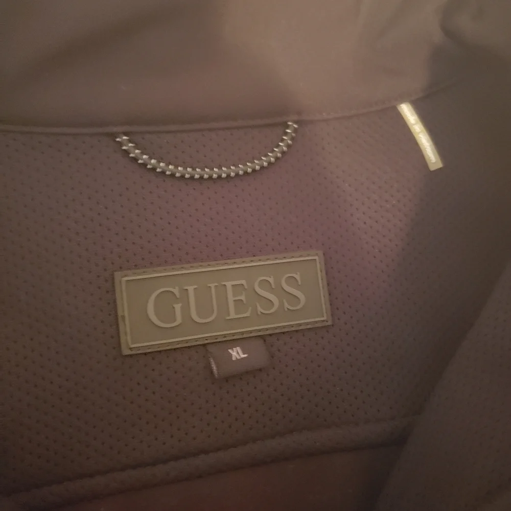 Guess Men's Charcoal Lightweight Rain Jacket
